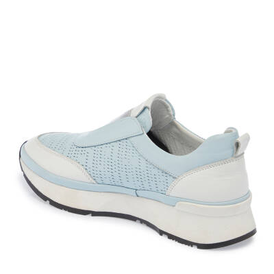  Mavi Deri Kadın Sneaker - K24I1AY67354-J61 - 2