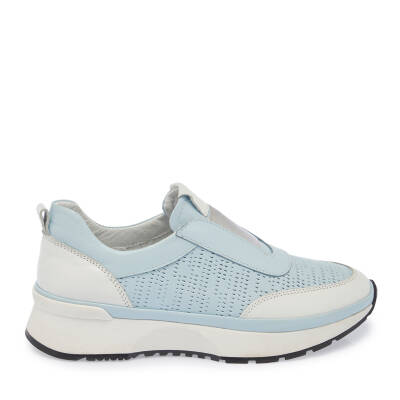  Mavi Deri Kadın Sneaker - K24I1AY67354-J61 - 3