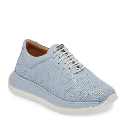  Mavi Deri Kadın Sneaker - K24I1AY67360-S1M - 1