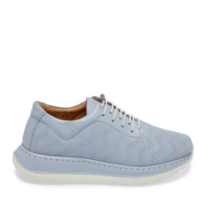  Mavi Deri Kadın Sneaker - K24I1AY67360-S1M | Mavi - 3