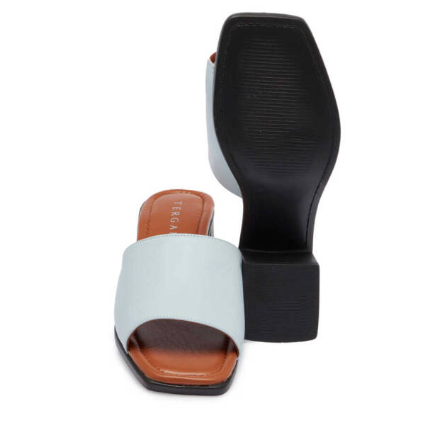 Mavi Deri Kadın Terlik - K24Y1TR67242-S1M - 4