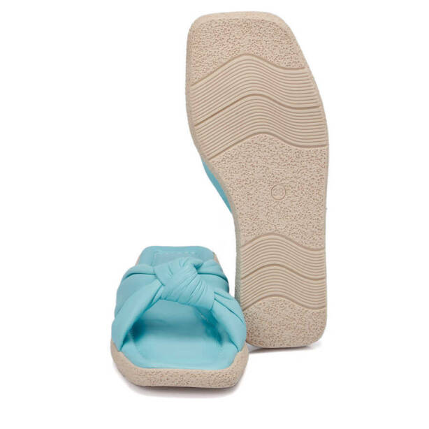 Mavi Hakiki Deri Kadın Terlik - K24Y1TR67432-J61 - 4