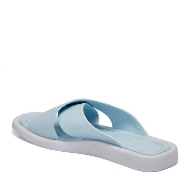 Mavi Hakiki Deri Kadın Terlik - K24Y1TR67433-J61 - 2