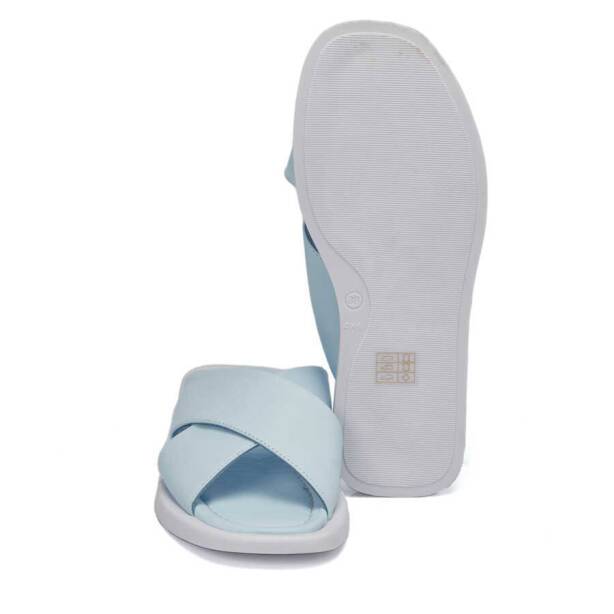 Mavi Hakiki Deri Kadın Terlik - K24Y1TR67433-J61 - 4