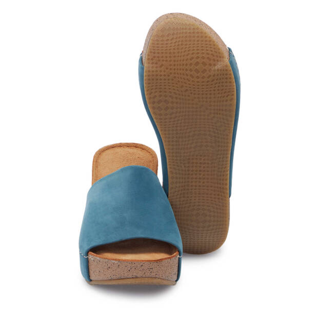 Mavi Hakiki Deri Kadın Terlik - K25Y1TR67998-C38 - 4