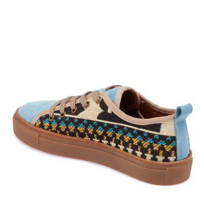  Mavi Deri-Tekstil Kadın Sneaker - K24I1AY67388-F60 - 2