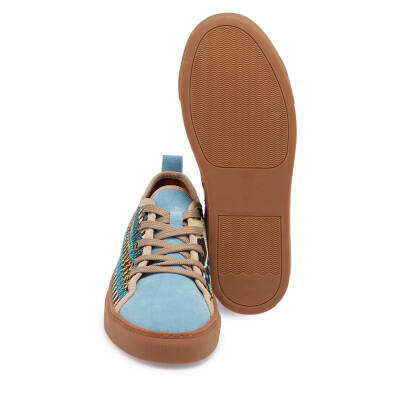  Mavi Deri-Tekstil Kadın Sneaker - K24I1AY67388-F60 - 4