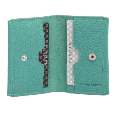  Mavi Deri Unisex Kredi Kartlık - S1KK00000266-N29 - 2