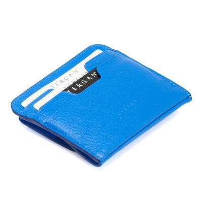  Mavi Deri Unisex Kredi Kartlık - S1KK00001581-K1E - 2
