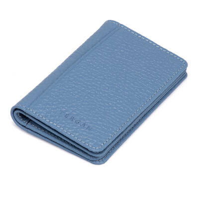  Mavi Deri Unisex Kredi Kartlık - S1KK00001601-C43 