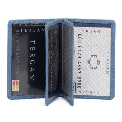 Mavi Deri Unisex Kredi Kartlık - S1KK00001601-C43 - 2