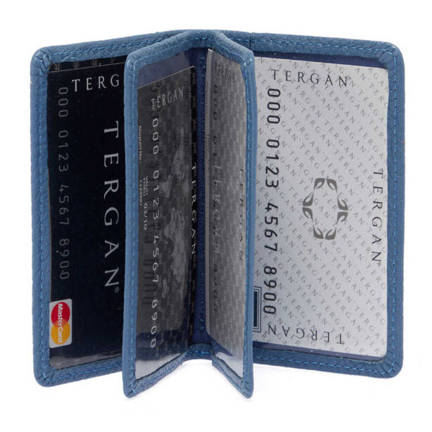 Mavi Hakiki Deri Unisex Kredi Kartlık - S1KK00001601-I6T - Tergan
