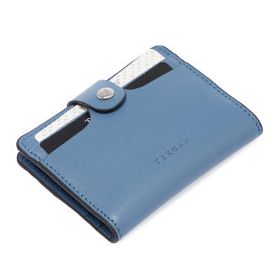  Mavi Deri Unisex Kredi Kartlık - S1KK00001653-H7G 