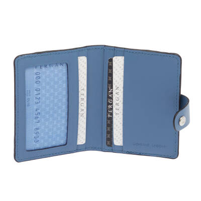 Mavi Deri Unisex Kredi Kartlık - S1KK00001653-H7G - 2