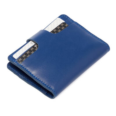  Mavi Deri Unisex Kredi Kartlık - S1KK00001653-J1F - 3