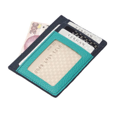Mavi Deri Unisex Kredi Kartlık - S1KK00001676-V6G - 2