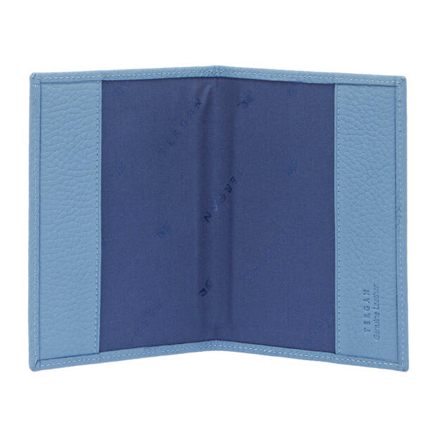 Mavi Hakiki Deri Unisex Pasaportluk - S1PS00001200-C43 - Tergan