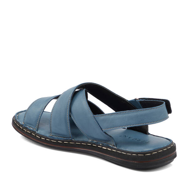 Mavi Hakiki Deri Erkek Sandalet - E26Y1SN57603-J61 - 3