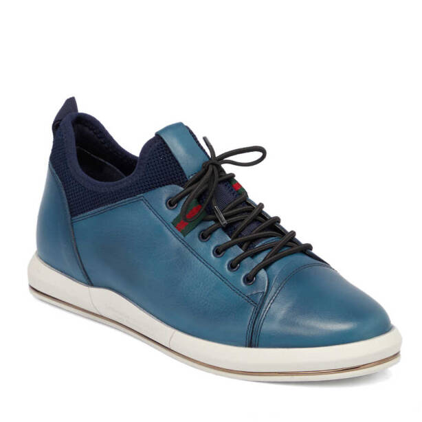 Mavi Hakiki Deri Erkek Sneaker - E24I1AY56623-J61 - Tergan