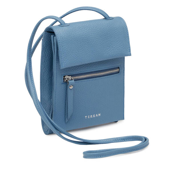 Mavi Hakiki Deri Kadın Çapraz Askılı Çanta - S26Y1BC80168-C43 - 2