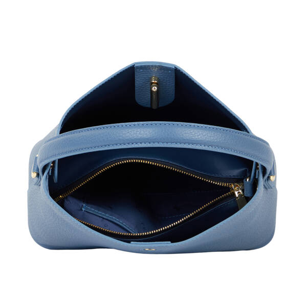 Mavi Hakiki Deri Kadın Omuz Çantası - S26K1BC80593-V8V - 5