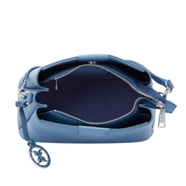 Mavi Hakiki Deri Kadın Omuz Çantası - S26Y1BC80172-C43 - 4