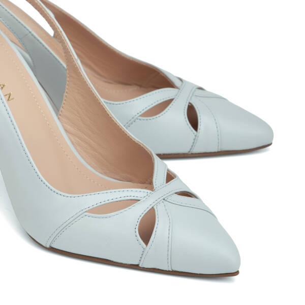 Mavi Hakiki Deri Kadın Stiletto - K26Y1AY68386-N5O - 3