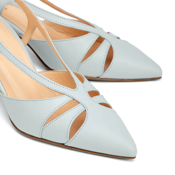Mavi Hakiki Deri Kadın Stiletto - K26Y1AY68389-J61 - 3