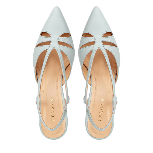 Mavi Hakiki Deri Kadın Stiletto - K26Y1AY68389-J61 - 5