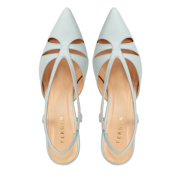 Mavi Hakiki Deri Kadın Stiletto - K26Y1AY68389-J61 - 5