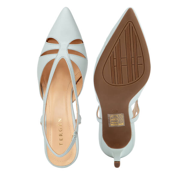 Mavi Hakiki Deri Kadın Stiletto - K26Y1AY68389-J61 - 6