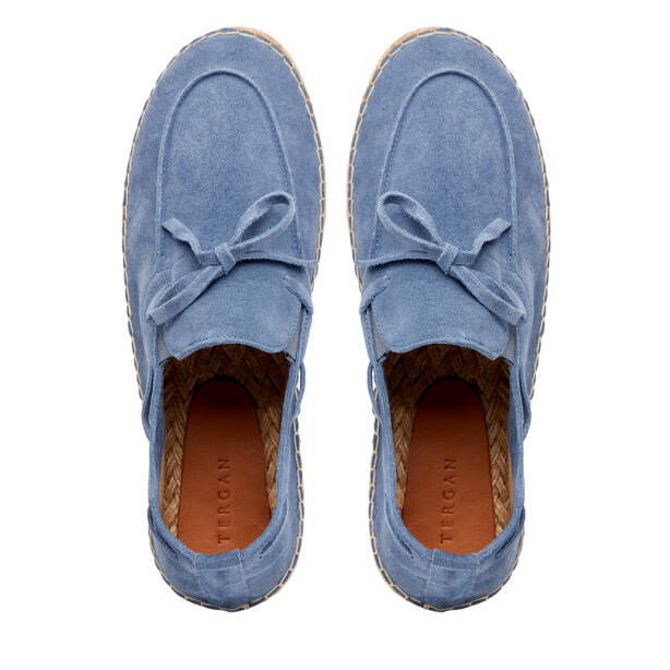 Mavi Hakiki Süet Deri Erkek Espadril - E26I1AY57625-K0K - 5