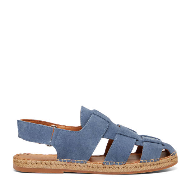 Mavi Hakiki Süet Deri Erkek Espadril - E26Y1SN57626-K0K - Tergan