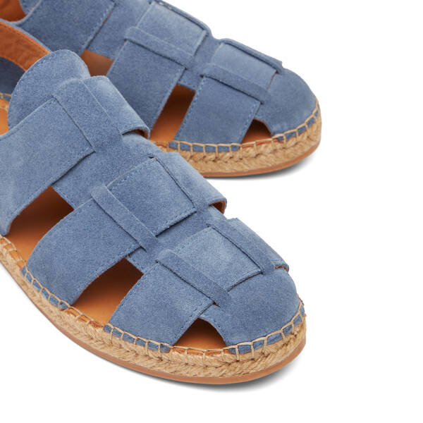 Mavi Hakiki Süet Deri Erkek Espadril - E26Y1SN57626-K0K - 3