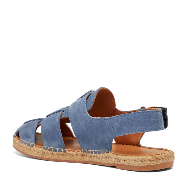 Mavi Hakiki Süet Deri Erkek Espadril - E26Y1SN57626-K0K - Tergan