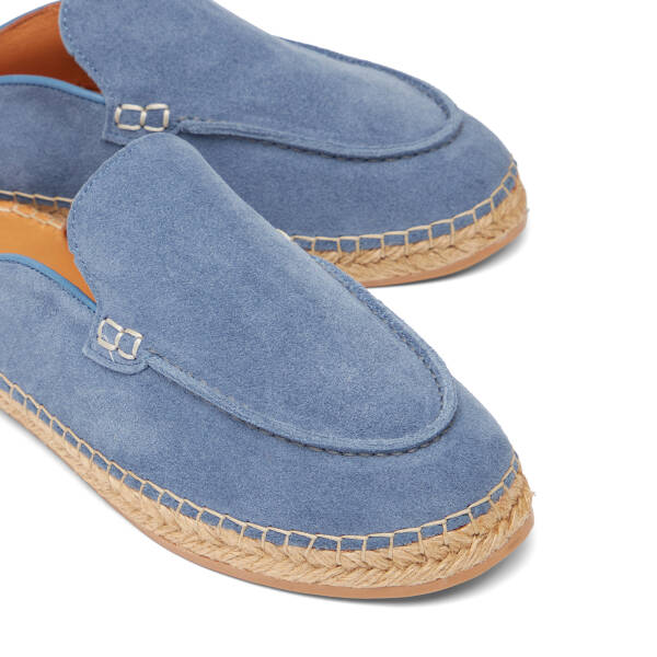 Mavi Hakiki Süet Deri Erkek Espadril - E26Y1TR57623-K0K - 3