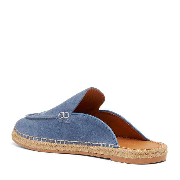 Mavi Hakiki Süet Deri Erkek Espadril - E26Y1TR57623-K0K - Tergan