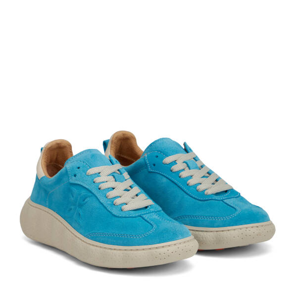 Mavi Hakiki Süet Deri Kadın Sneaker - K26I1AY68701-F60 - 2