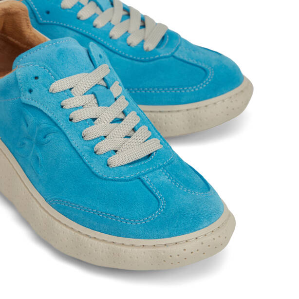 Mavi Hakiki Süet Deri Kadın Sneaker - K26I1AY68701-F60 - 3