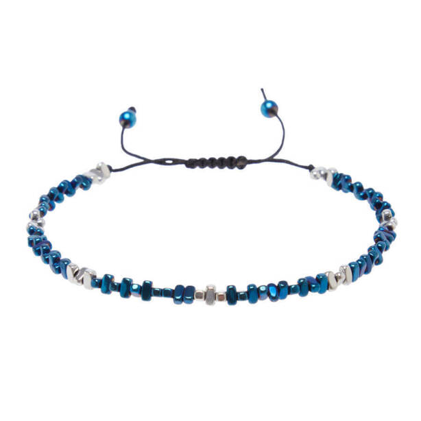 Mavi Hematit Unisex Bileklik - U1BLK0430049-D65 - 1