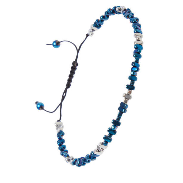 Mavi Hematit Unisex Bileklik - U1BLK0430049-D65 - 2