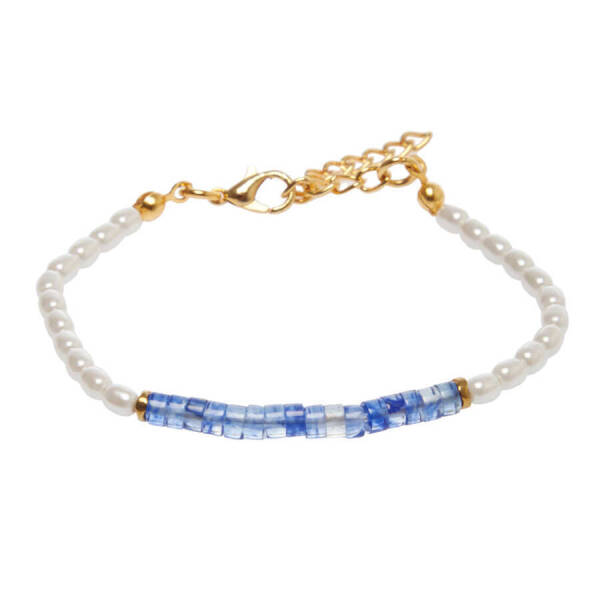 Mavi İnci-Akik Kadın Bileklik - K1BLK0450213-D65 - 1