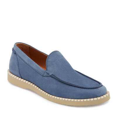 Mavi Nubuk Deri Erkek Loafer - E24I1AY56641-F58 