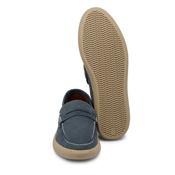 Mavi Nubuk Deri Erkek Loafer - E25I1AY57295-F58 - 4