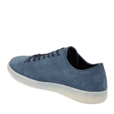  Mavi Nubuk Deri Erkek Sneaker - E24I1AY56831-F58 - 2