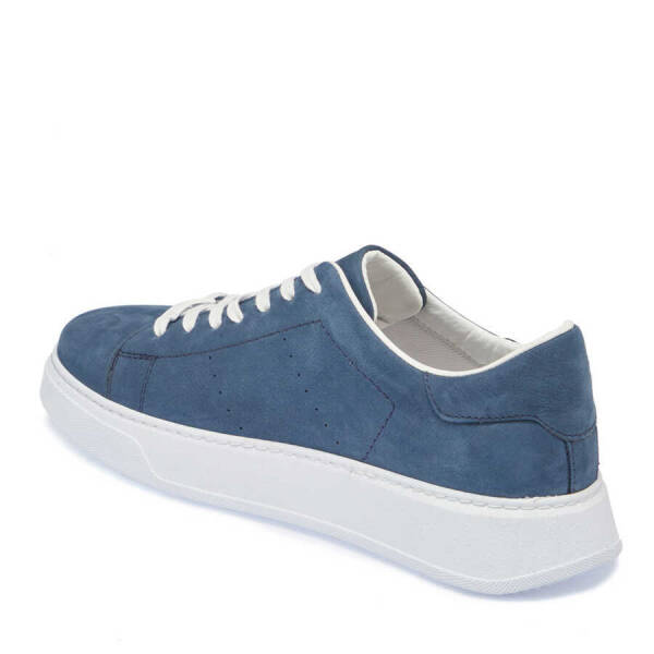 Mavi Nubuk Deri Erkek Sneaker - E24I1AY56839-F58 - 2