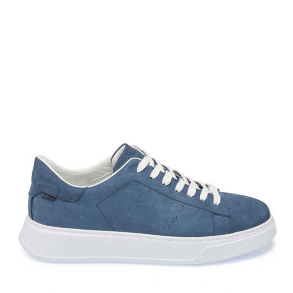 Mavi Nubuk Deri Erkek Sneaker - E24I1AY56839-F58 - 3