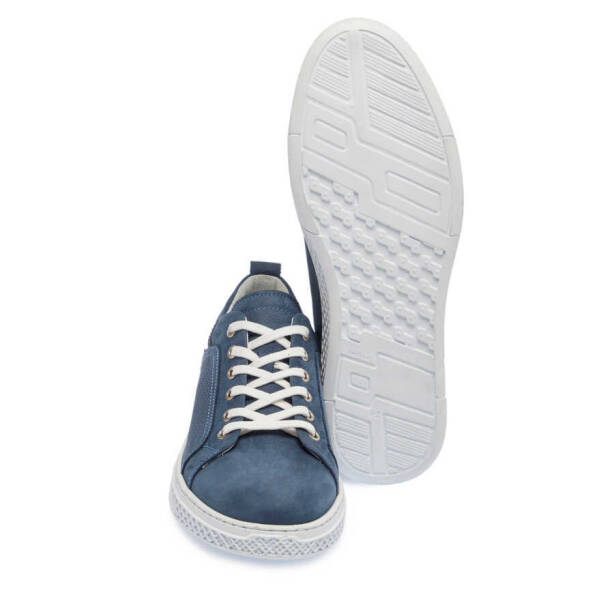 Mavi Nubuk Deri Erkek Sneaker - E24I1AY56865-F58 - 4