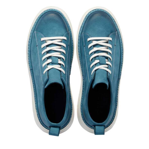 Mavi Nubuk Deri Erkek Sneaker - E25I1AY57165-F58 - 5