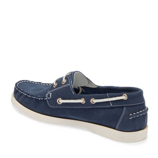 Mavi Nubuk Deri Kadın Loafer - K24I1AY67386-C38 - 2